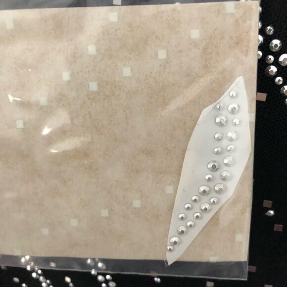 St John Santana Knit Sequin Sleeveless Blouse Black Silver NWT M $585 - Picture 10 of 15